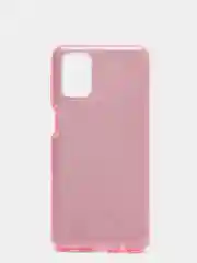 Розовый чехол с блестками для Samsung M31S
