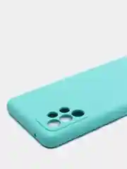 Бирюзовый чехол с бархатом внутри Samsung A52 4G