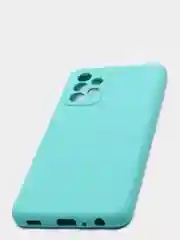 Бирюзовый чехол с бархатом внутри Samsung A52 4G