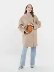 Карамельный женская круглая сумка