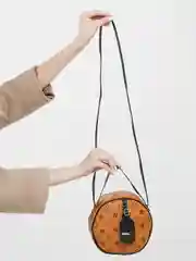 Карамельный женская круглая сумка
