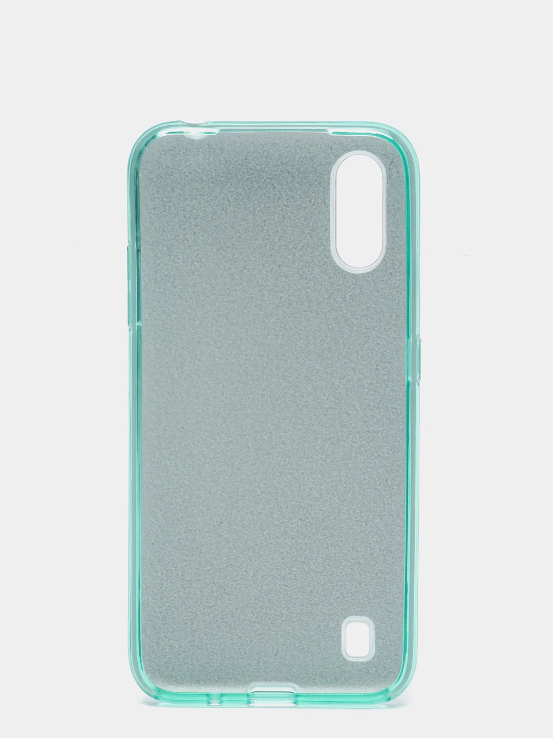 Бирюзовый чехол блестящий Samsung A01 / M01