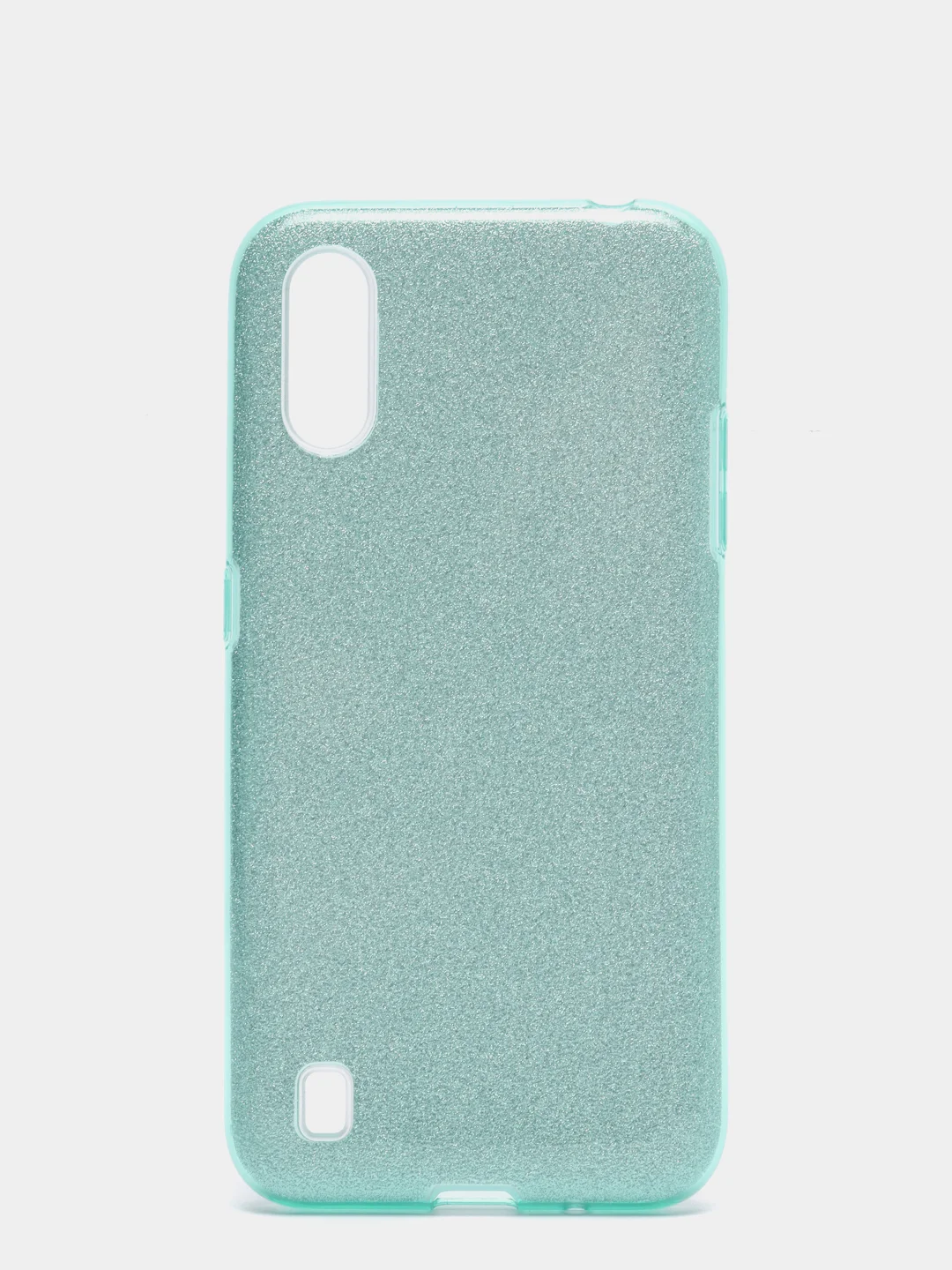 Бирюзовый чехол блестящий Samsung A01 / M01
