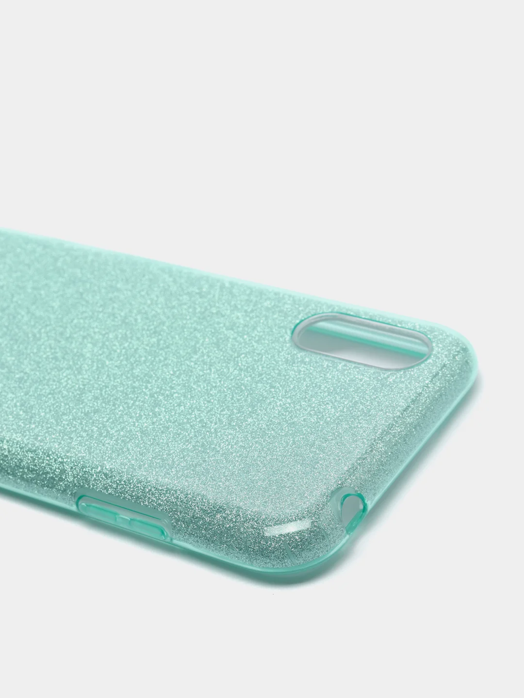 Бирюзовый чехол блестящий Samsung A01 / M01
