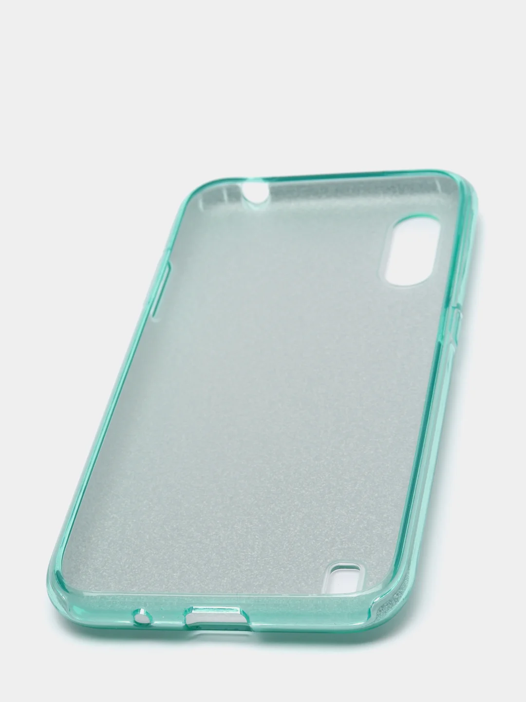 Бирюзовый чехол блестящий Samsung A01 / M01