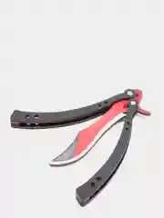 Белый нож деревянный бабочка 1.5 кс го / cs go
