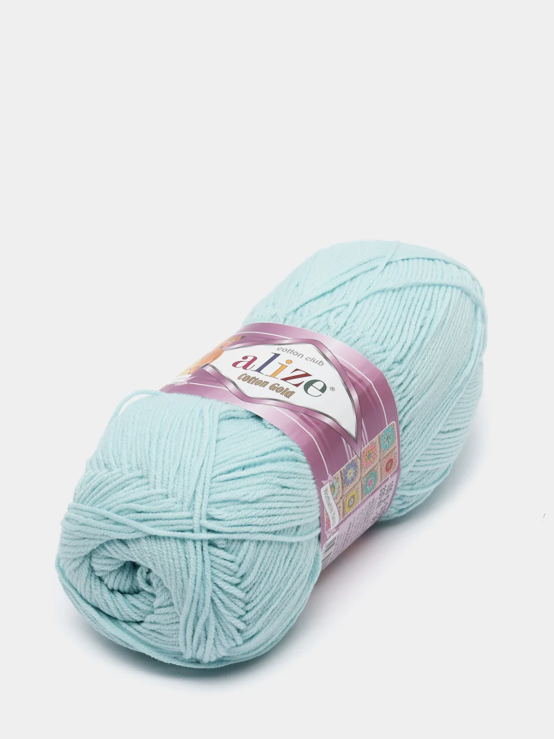Салатовый пряжа Alize Cotton Gold 55% Хлопок 45% Акрил 100г 330м Ализе Коттон Голд