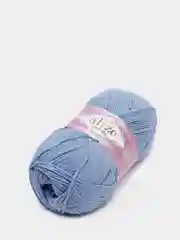 Синий меланж пряжа Alize Cotton Gold 55% Хлопок 45% Акрил 100г 330м Ализе Коттон Голд