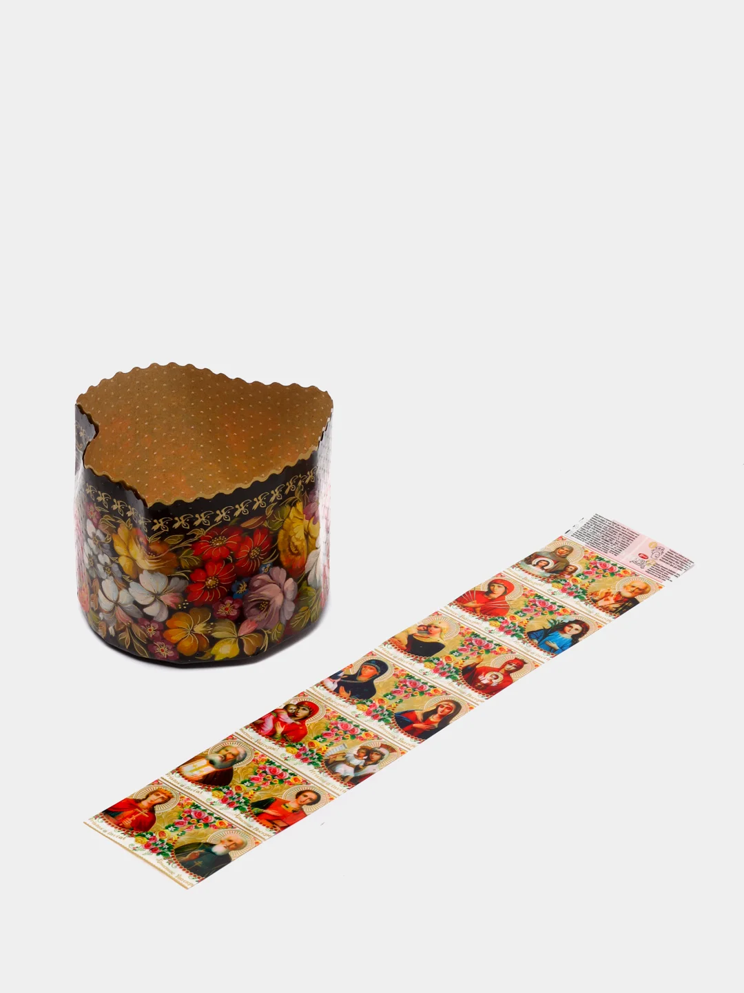 Алый формы для куличей "Пасха", бумажные