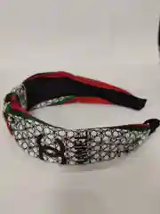 Угольный ободок-чалма для волос