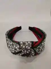 Угольный ободок-чалма для волос