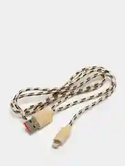 Золотой кабель зарядный Kaku KSP-106, 1 м, USB-TYPE-C, USB-Lightning
