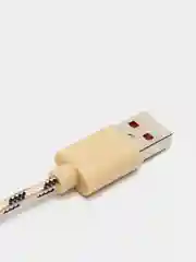 Золотой кабель зарядный Kaku KSP-106, 1 м, USB-TYPE-C, USB-Lightning