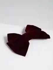 Тёмно-бордовый бант для волос, на заколке, атласный, 20 цветов
