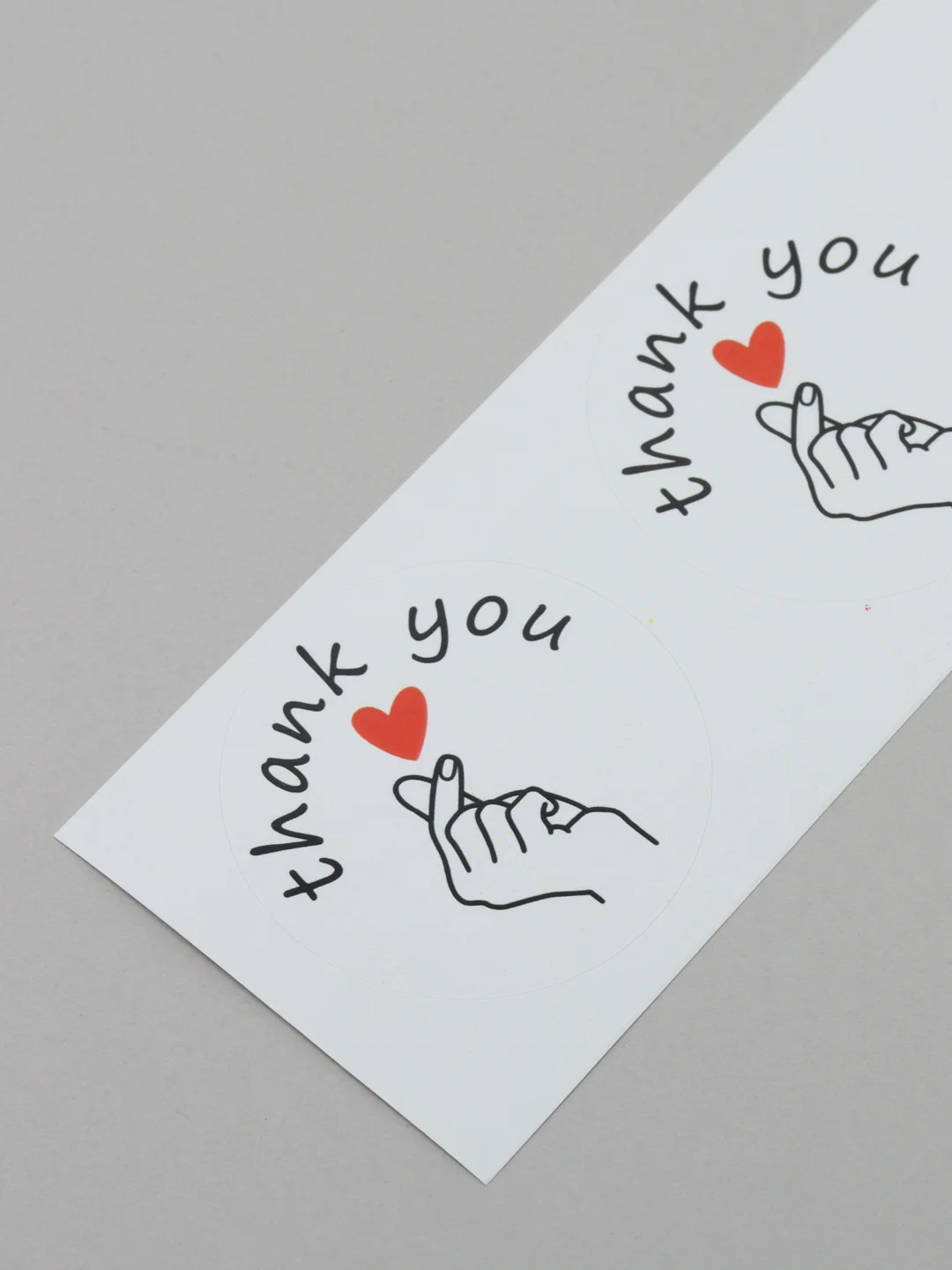 Аметистовый набор наклеек для упаковки "Спасибо за заказ", "Thank you", 45 мм, 25, 45 штук