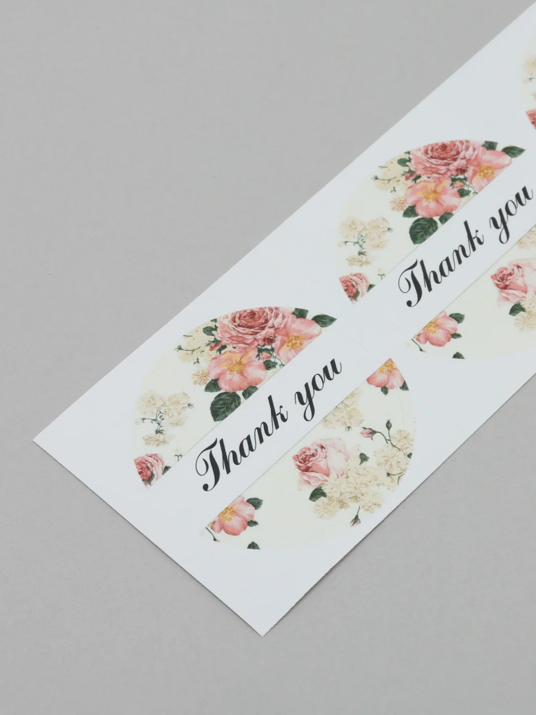 Вишнёвый набор наклеек для упаковки "Спасибо за заказ", "Thank you", 45 мм, 25, 45 штук