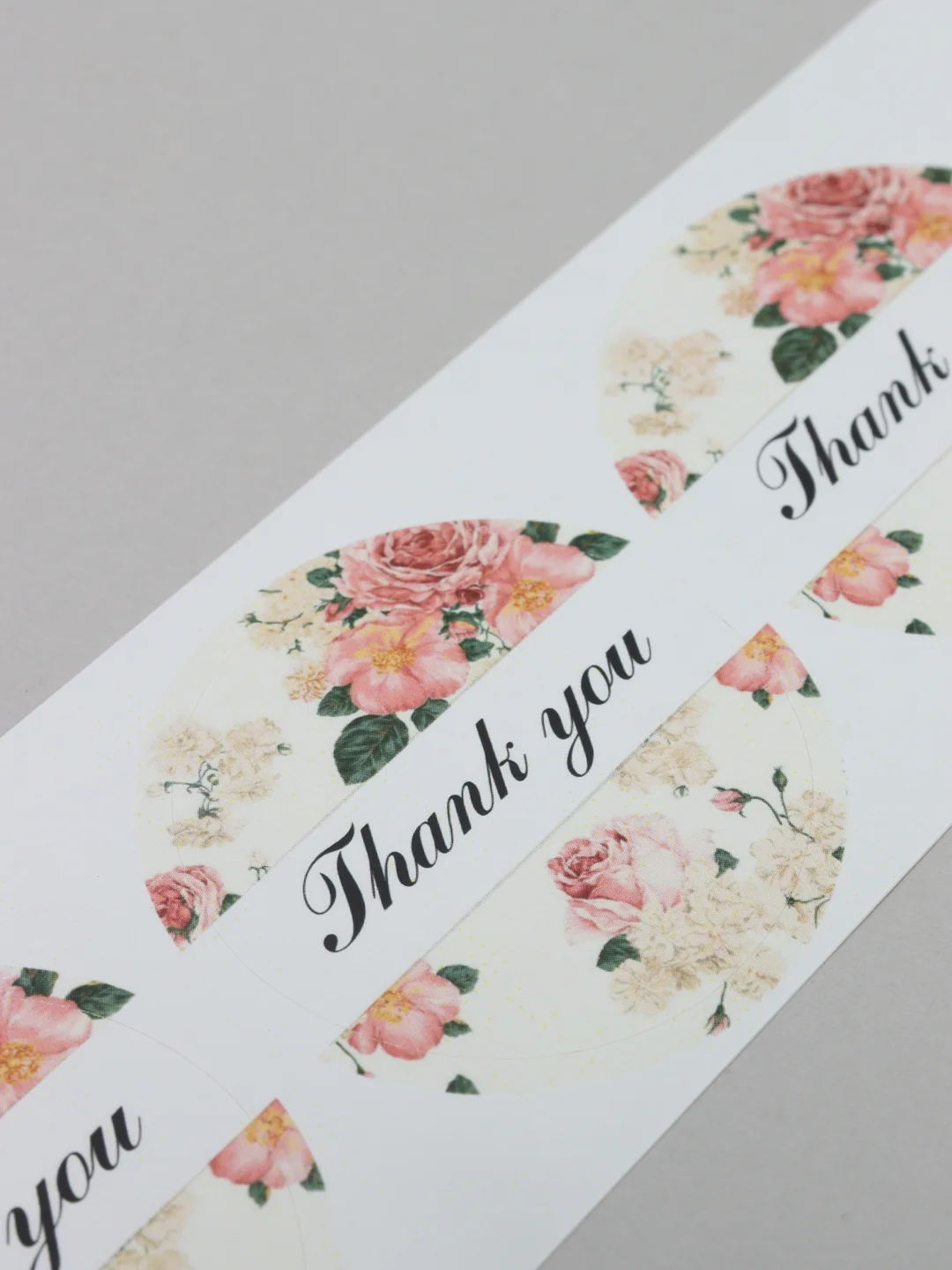 Вишнёвый набор наклеек для упаковки "Спасибо за заказ", "Thank you", 45 мм, 25, 45 штук