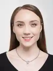 Серебряный ожерелье НА ЦЕПОЧКЕ С СЕРДЕЧКОМ