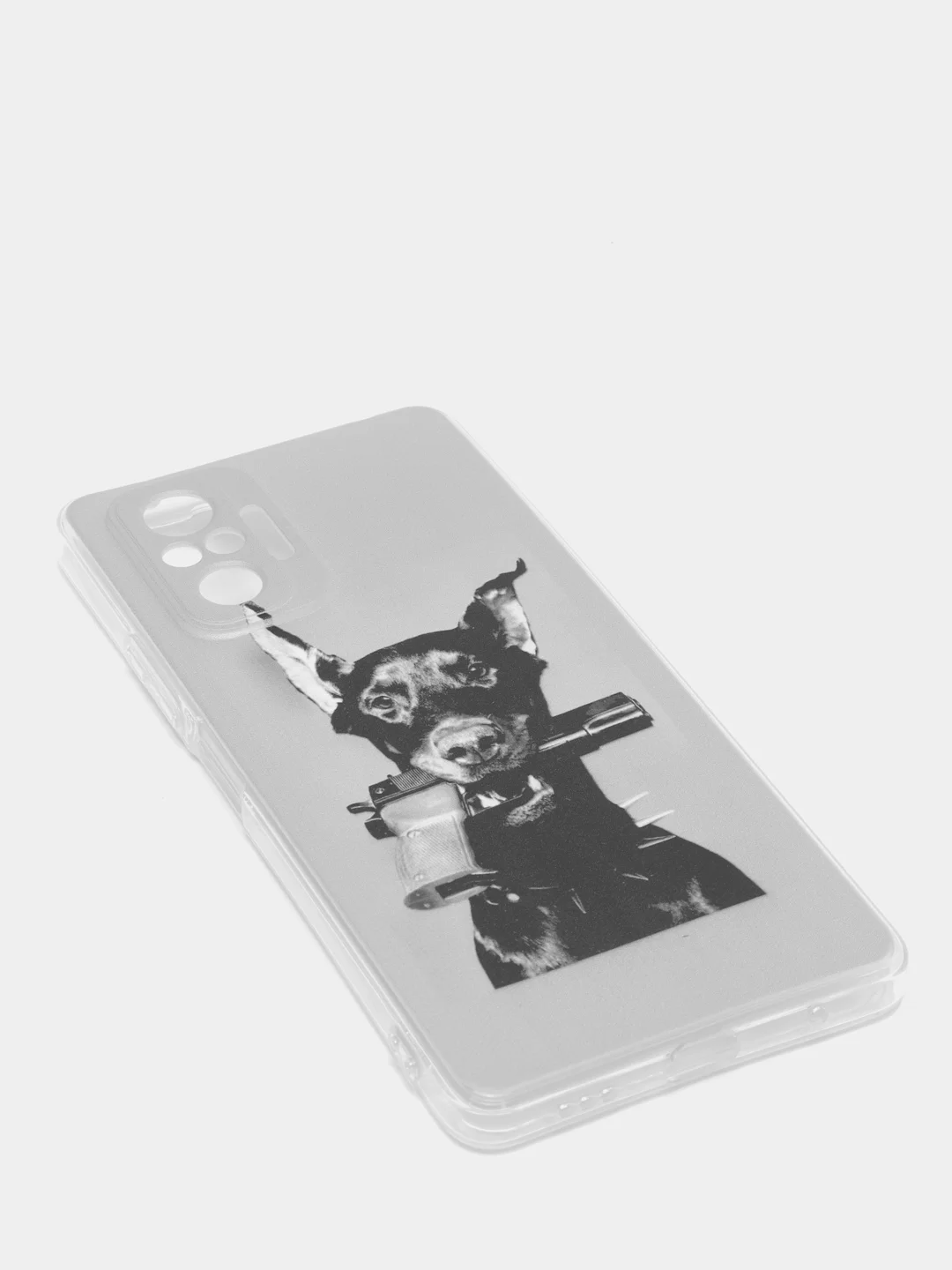 Серый чехол на Xiaomi Redmi Note 10 Pro / Сяоми Редми Нот 10 Про прозрачный, с рисунком
