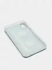 Хром силиконовый чехол на Apple iPhone XR / Айфон XR прозрачный, с рисунком, защита камеры