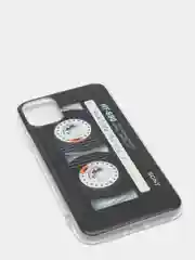 Хром силиконовый чехол на Apple iPhone 11 / Айфон 11 прозрачный, с рисунком, защита камеры