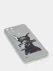Серый силиконовый чехол на Oppo Realme C21Y/C25Y / Оппо Реалми C21Y/C25Y прозрачный, с рисунком