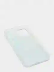 Голубой силиконовый чехол на Apple iPhone 12/12 Pro / Айфон 12/12 Pro прозрачный, с рисунком