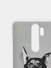 Серый силиконовый чехол на Xiaomi Redmi Note 8 Pro / Сяоми Редми Нот 8 Про прозрачный с рисунком