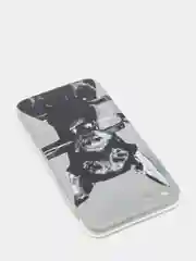 Серый силиконовый чехол на Apple iPhone 7/8/SE 2020/SE 2022 / Айфон 7/8 прозрачный, с рисунком
