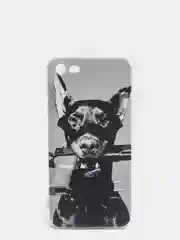 Серый силиконовый чехол на Apple iPhone 7/8/SE 2020/SE 2022 / Айфон 7/8 прозрачный, с рисунком