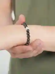 Угольный браслет унисекс