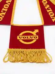 Красный вымпел "VOLVO. СПАСИ И СОХРАНИ", 47х12 см