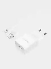 Белый сетевое зарядное устройство для micro-USB, 1USB, 1A, Borofone BA19A, компактная зарядка