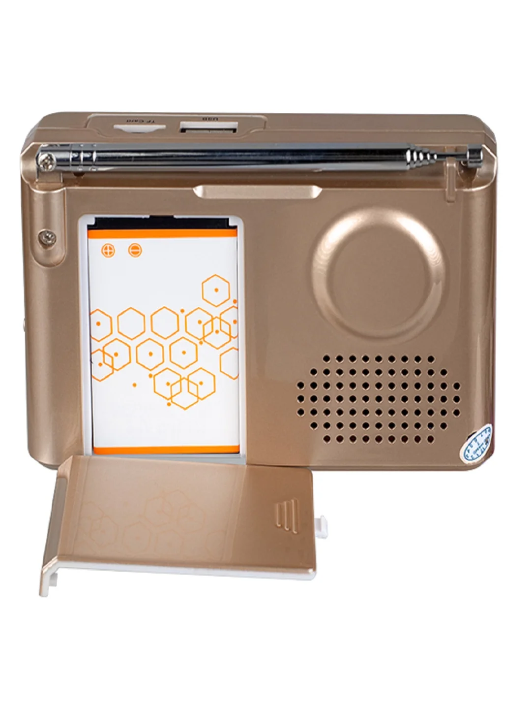 Золотой perfeo мини-аудио Sound Ranger, УКВ+FM, MP3 (USB/TF), USB-audio, BL-5C 1000mAh