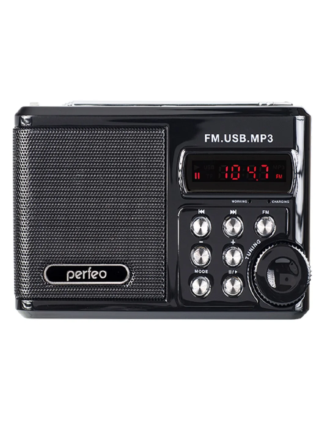 Черный perfeo мини-аудио Sound Ranger, УКВ+FM, MP3 (USB/TF), USB-audio, BL-5C 1000mAh