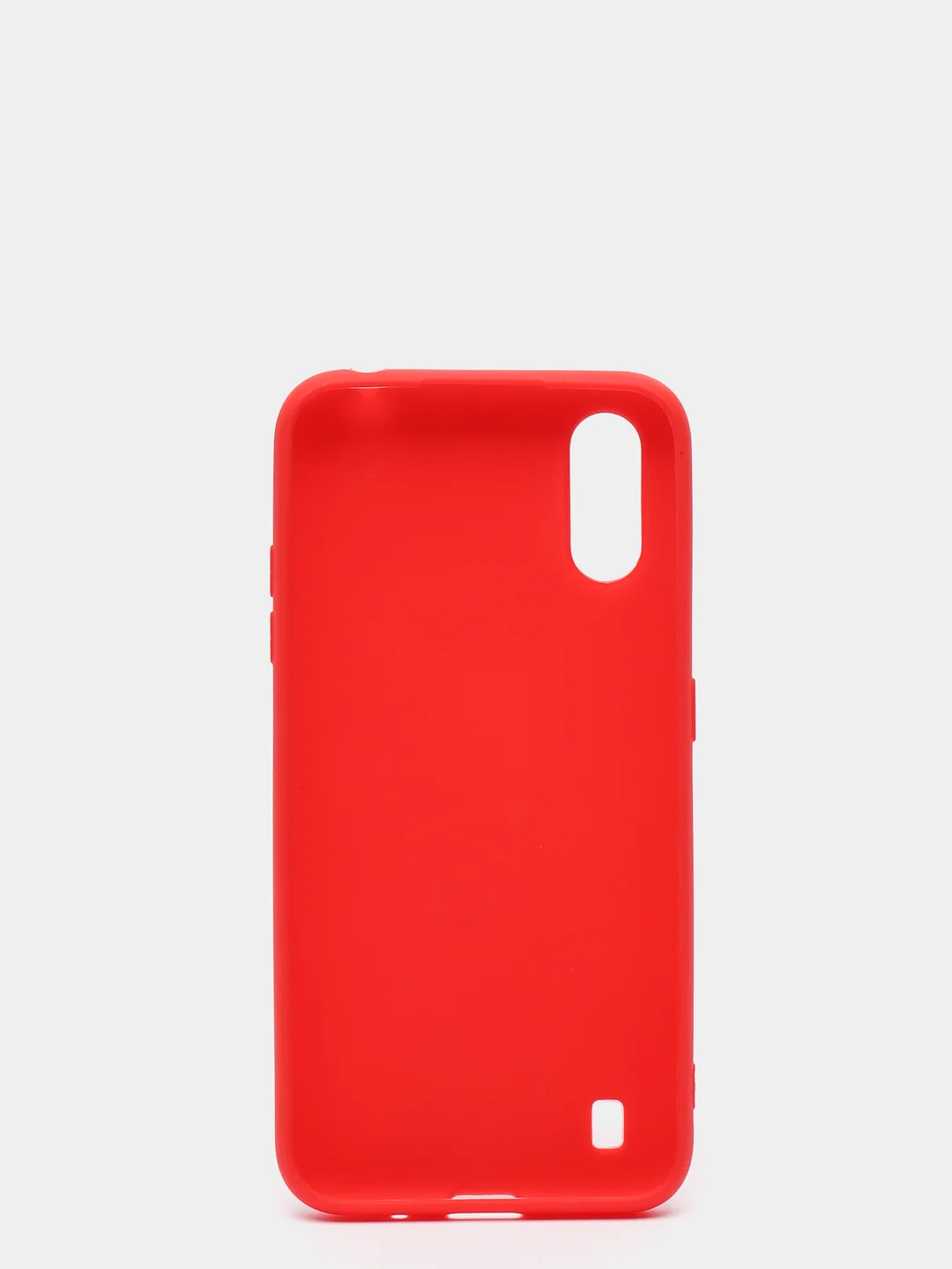 Красный чехол Samsung Galaxy A01 / M01 / Самсунг Галакси А01 / М01 силиконовый цветной матовый
