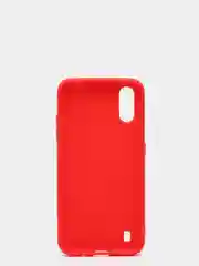 Красный чехол Samsung Galaxy A01 / M01 / Самсунг Галакси А01 / М01 силиконовый цветной матовый