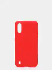 Красный чехол Samsung Galaxy A01 / M01 / Самсунг Галакси А01 / М01 силиконовый цветной матовый