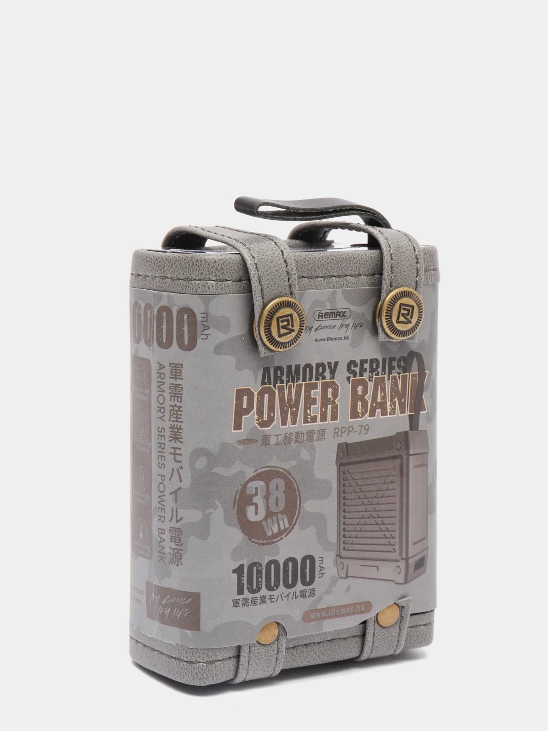 Черный мобильный аккумулятор (PowerBank) REMAX Amory Series RPP-79 10000 mAh