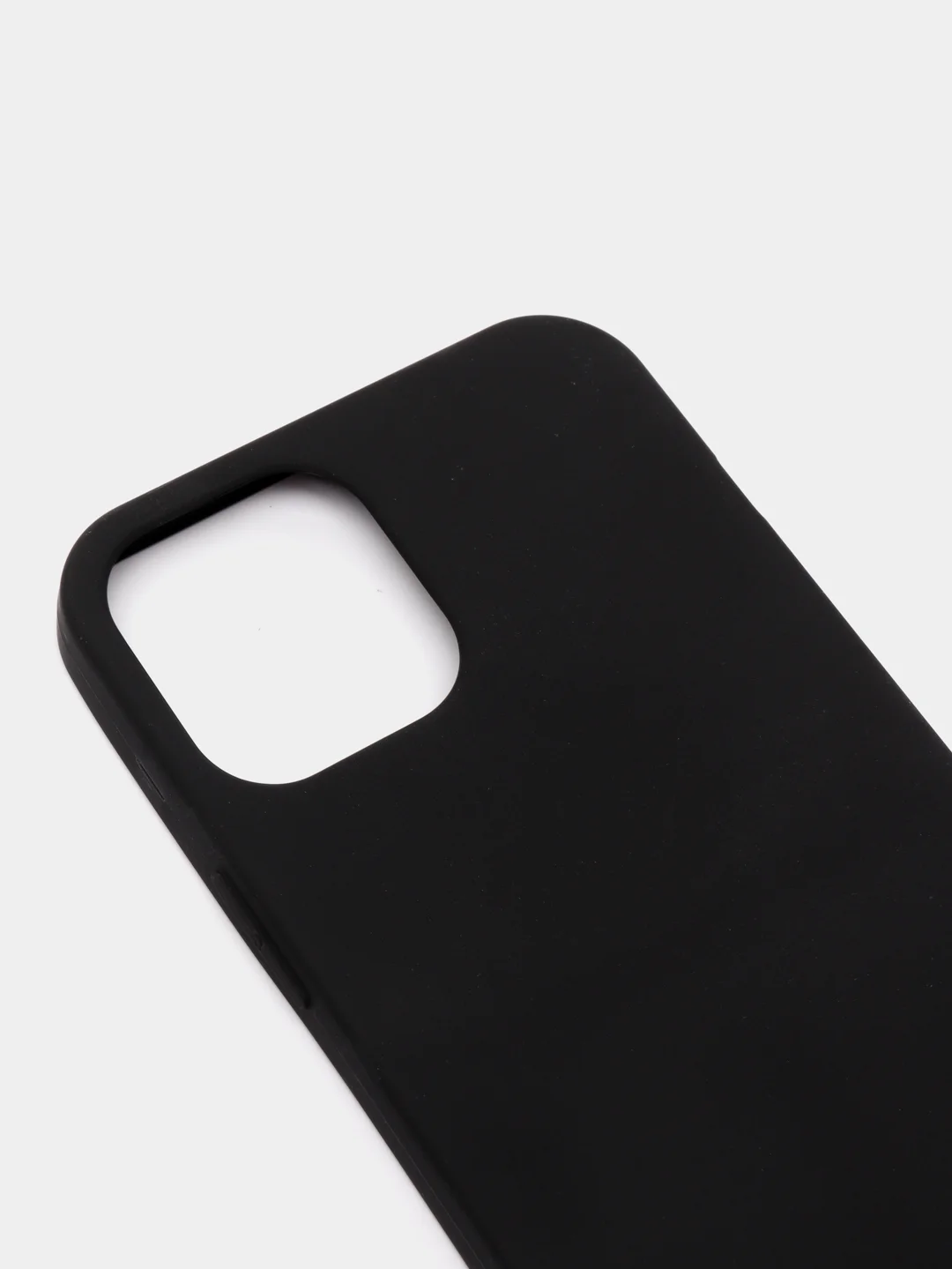 Силиконовый чёрный матовый чехол iPhone 12 Mini, iPhone 12, 12 Pro, iPhone 12 Pro Max