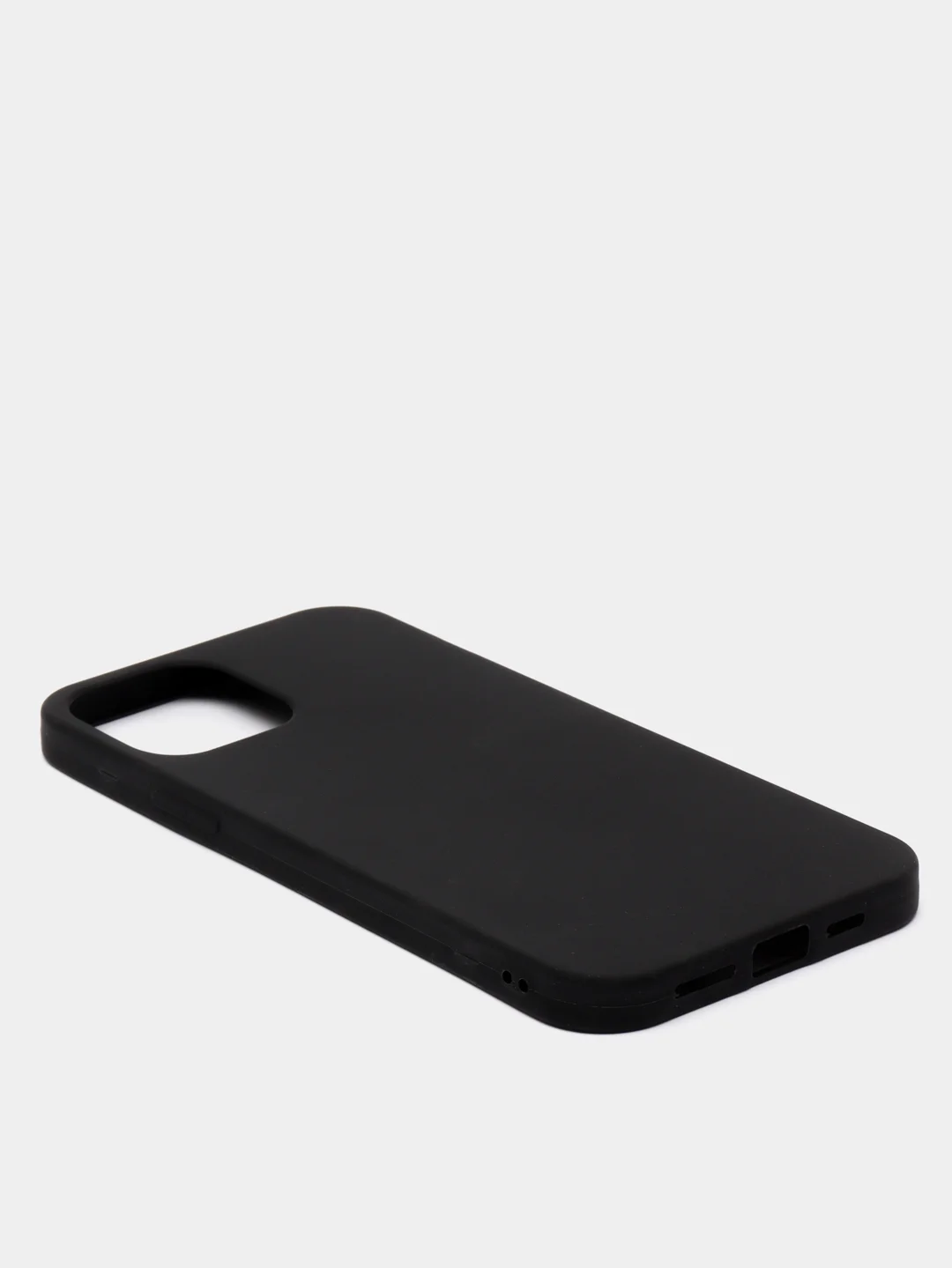 Силиконовый чёрный матовый чехол iPhone 12 Mini, iPhone 12, 12 Pro, iPhone 12 Pro Max