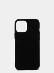 Силиконовый чёрный матовый чехол iPhone 12 Mini, iPhone 12, 12 Pro, iPhone 12 Pro Max