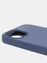 Синий меланж чехол Silicone Case для iPhone 13 с закрытым низом