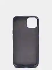 Синий меланж чехол Silicone Case для iPhone 13 с закрытым низом