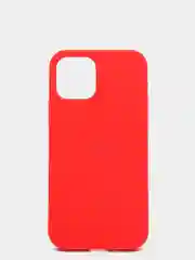 Красный чехол Silicone Case для iPhone 12 / iPhone 12 Pro, закрытый низ