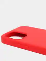 Красный чехол Silicone Case для iPhone 12 / iPhone 12 Pro, закрытый низ