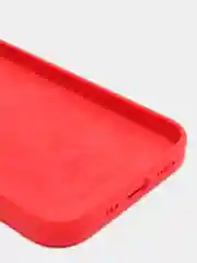 Красный чехол Silicone Case для iPhone 12 / iPhone 12 Pro, закрытый низ