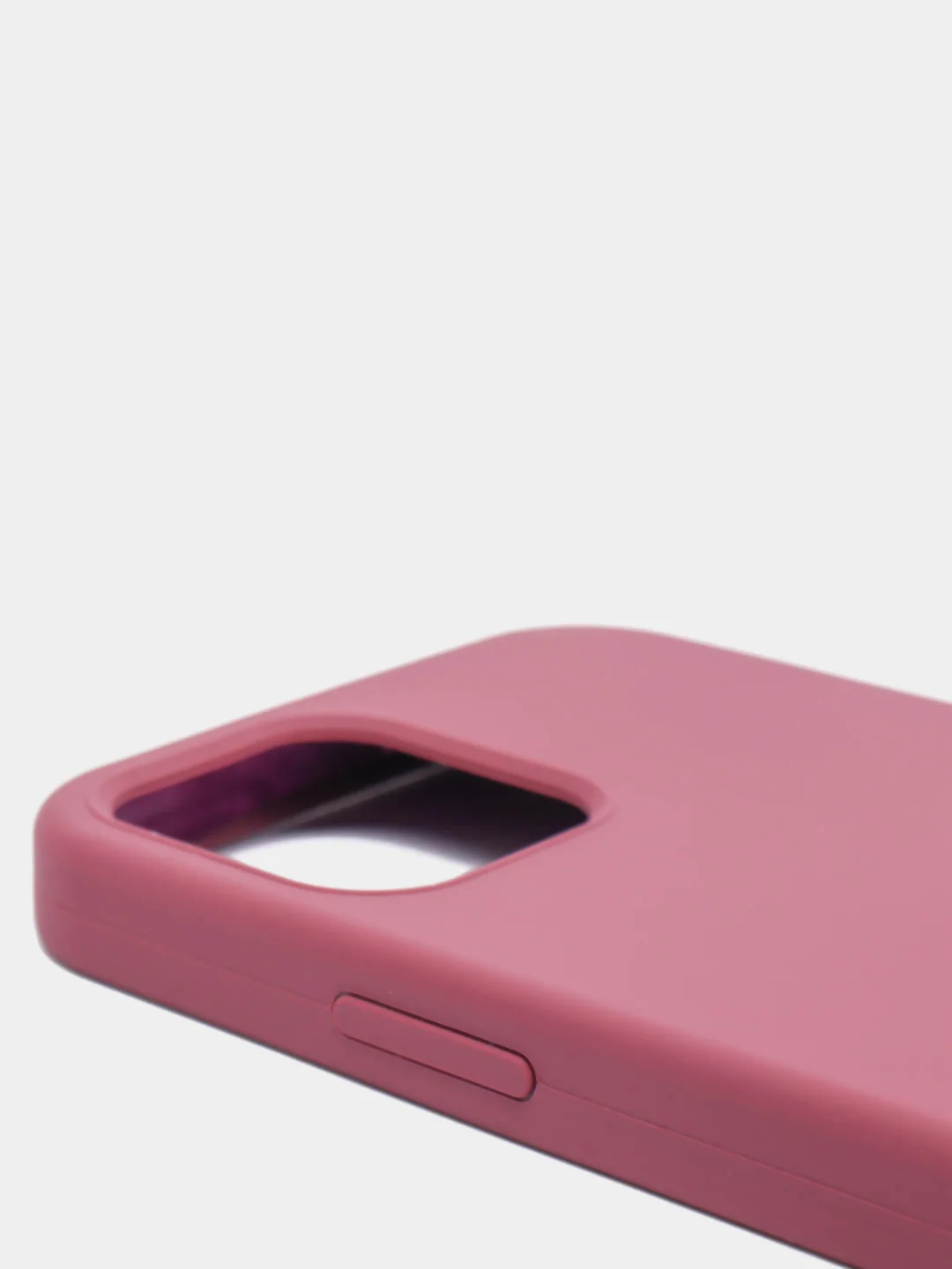 Багровый чехол Silicone Case для iPhone 12 / iPhone 12 Pro, закрытый низ