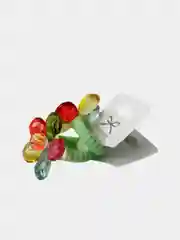 Белый резинки для волос с цветами - кристаллами/Аксесуары для волос для девочек
