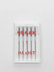 Иглы для швейных машин ORGAN Креп, Шелк, №55, 5 штук в пенале